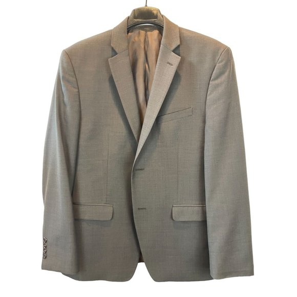 Joseph Abboud Mens Suit Blazer Jacket 100% Wool Single Breasted Gray Size 40S - Picture 1 of 6